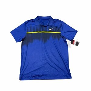 Nike Dri-FIT Men’s Blue Polo Shirt NWT Size Large